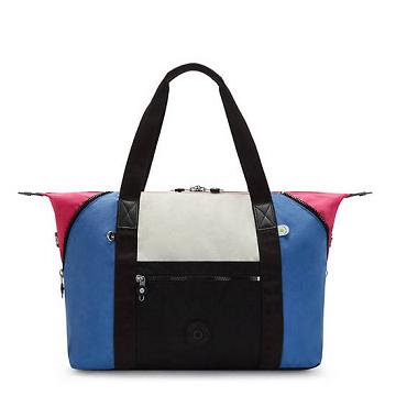 Bolso Tote Kipling Art Medium Azules Rosas | MX 1761TC